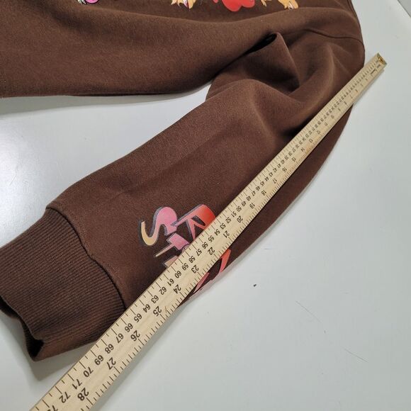 NEW XL REN & STIMPY NICKELODEON TV BROWN CREW GRAPHIC SWEATER SWEATSHIRT NWT - Picture 3 of 11